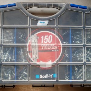 Coffret de 150 chevilles à expansion + 150 vis tête cylindrique SCELL-IT
