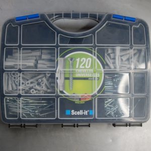 Coffret de 120 chevilles universelles + vis SCELL-IT