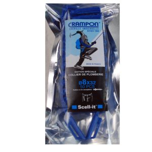 50 Chevilles universelles pour collier de plomberie CRAMPON D. 8 x 32mm. SCELL-IT