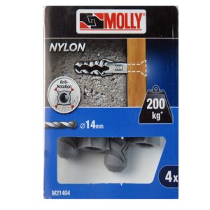4 Chevilles nylon 14 x 70mm. Ref. M21404-XJ MOLLY