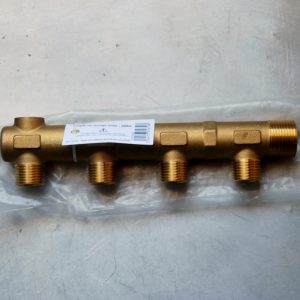 Collecteur de distribution bouché - 4 sorties en 15/21-1/2"