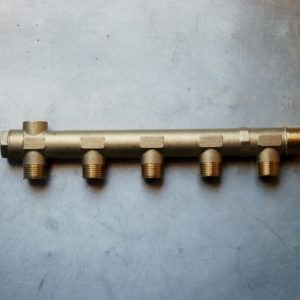 Collecteur de distribution bouché - 5 sorties en 15/21-1/2"