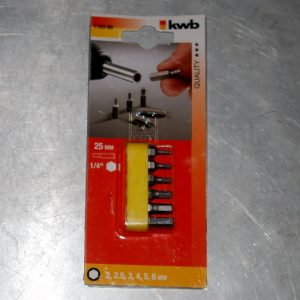 6 Embouts BTR 2 - 2,5 - 3 - 4 - 5 - 6mm. KWB