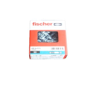Boite de 50 chevilles placo HM 4 x 32S avec vis FISCHER ref. 558100