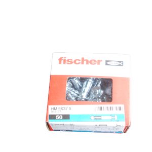 Boite de 50 chevilles placo HM 5 x 37S avec vis FISCHER ref. 558102