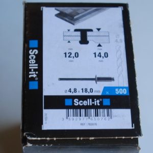 1 boite de 500 rivets 4,8mm x 18mm SCELL-IT