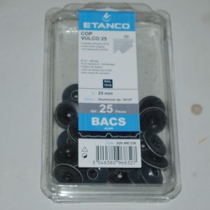 25 Coupelles de répartition  COP VULCO 25 en aluminium D. 25mm gris anthracite RAL 7016 ETANCO