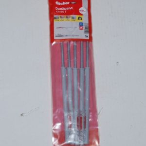 5 Chevilles rallongées DuoXpand 10 x 160 T en acier électrozingué Ref. 563125 FISCHER DAREX