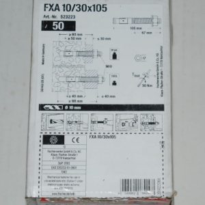Boite de 50 goujons d'ancrages FXA 10x105  FISCHER ref. 523223