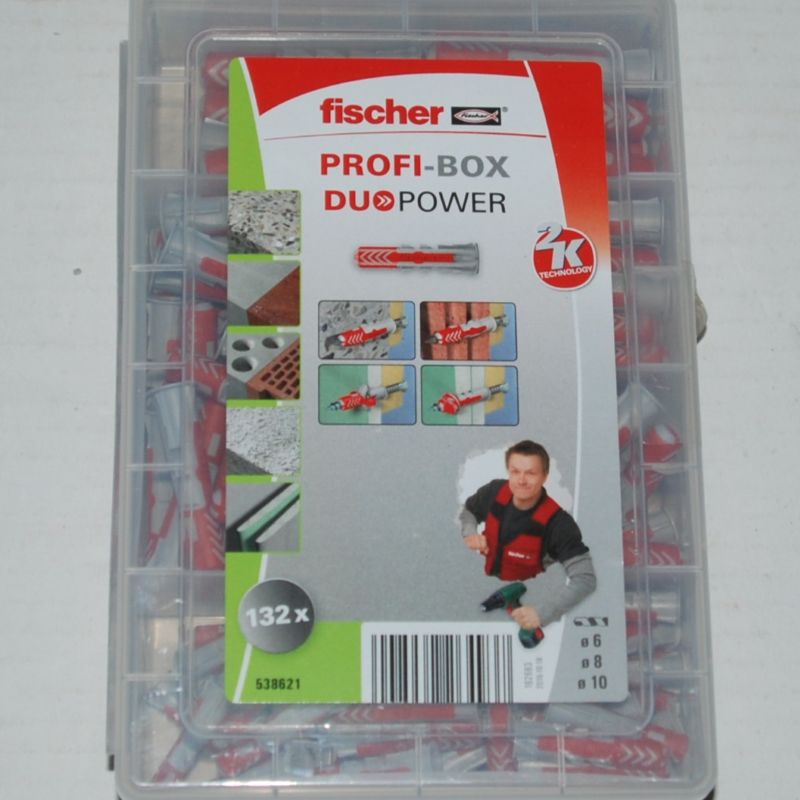 Profi-Box DuoPower Chevilles D.6-8-10mm. FISCHER ref. 538621