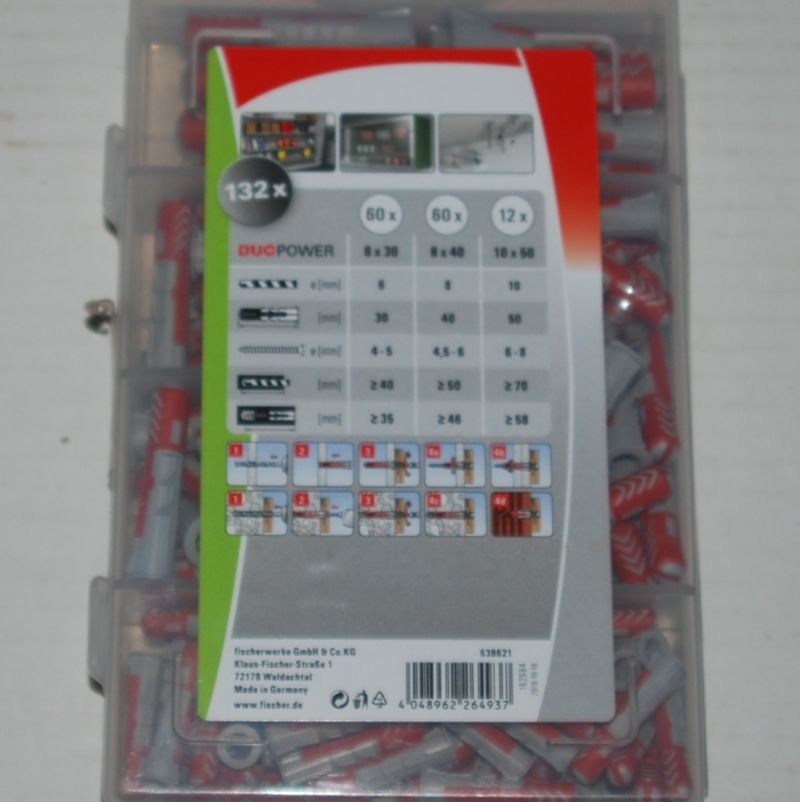 Profi-Box DuoPower Chevilles D.6-8-10mm. FISCHER ref. 538621 – Image 2