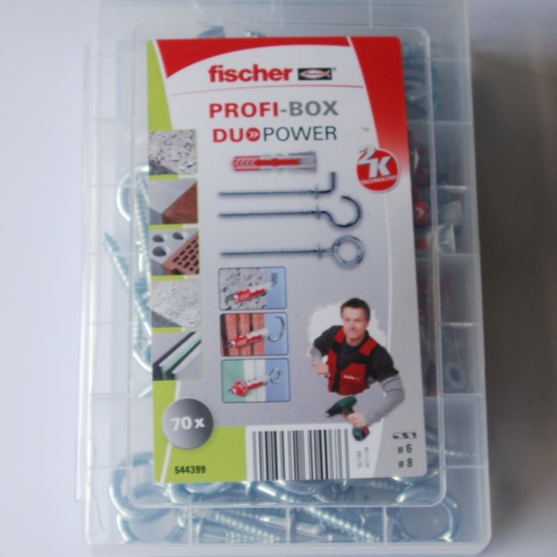 Profi-Box DuoPower Chevilles avec Crochets et Pitons FISCHER ref. 544399