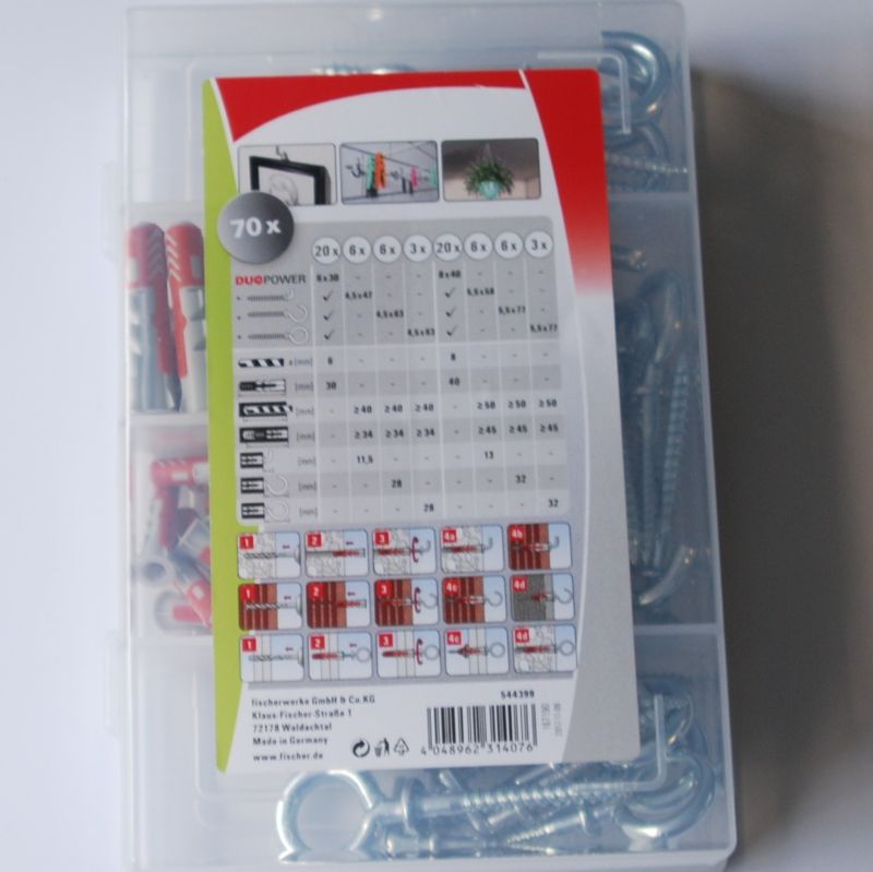 Profi-Box DuoPower Chevilles avec Crochets et Pitons FISCHER ref. 544399 – Image 2