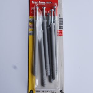Boite de 6 chevilles à frapper N 8 x 120/80 S gvz FISCHER ref. 45479