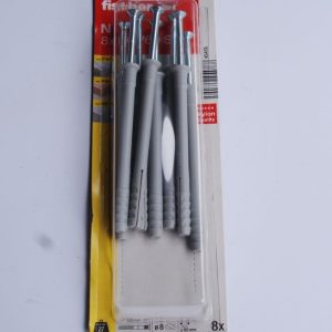 Boite de 8 chevilles à frapper N 8 x 100/60 S gvz FISCHER ref. 45478