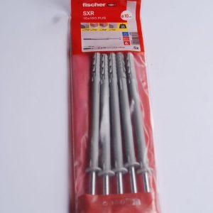 5 Fixations pour ossatures et cadres SXR 10 x 160 FUS avec vis à tête hexagonale Ref. 46161 FISCHER DAREX