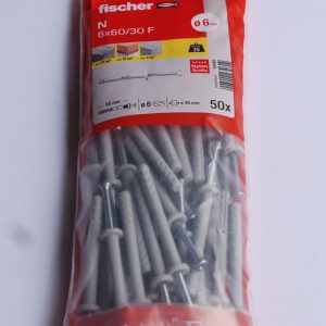 50 chevilles à frapper N 6 x 60/30 F  FISCHER ref. 43460