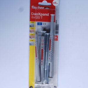 4 Chevilles rallongées DuoXpand 10 x 160 T en acier électrozingué Ref. 562189 FISCHER DAREX