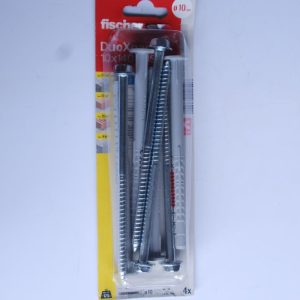4 Chevilles rallongées DuoXpand 10 x 140 FUS en acier électrozingué Ref. 562193 FISCHER DAREX