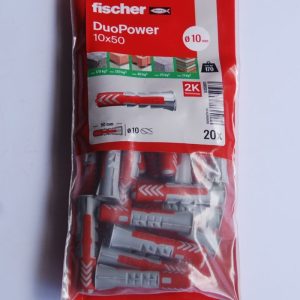 Sachet de 20 chevilles bi-matière DuoPower 10 x 50mm. FISCHER ref. 535901