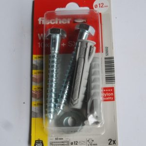 Kit de 2 fixations pour chauffe-eau dans matériaux pleins WL 10X80 K NV FISCHER Réf. 535512