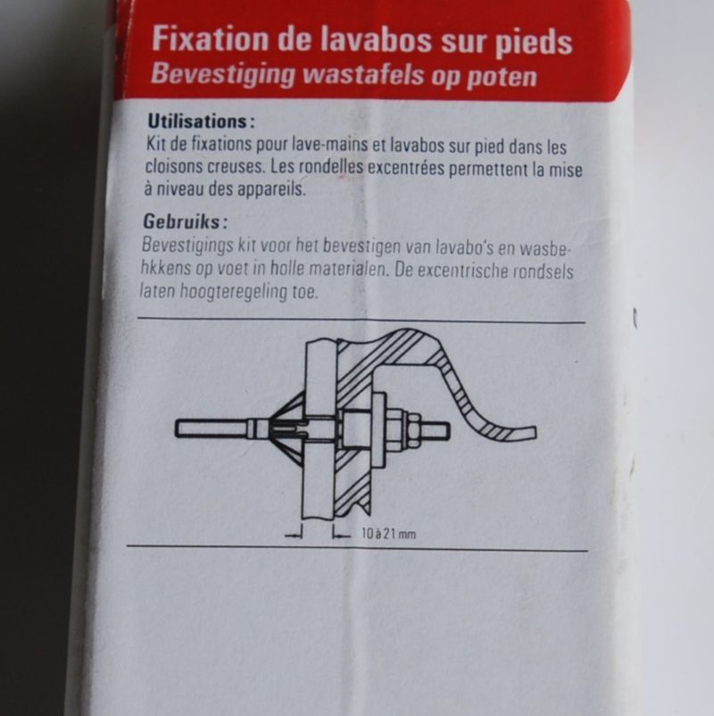 Ensemble WD HM pour fixations sanitaires dans matériaux creux FISCHER Réf. 26164 – Image 2