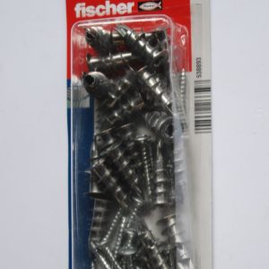 25 Chevilles auto-perceuse en métal GKM S avec vis 4,5 x 35mm. Ref: 538893 FISCHER