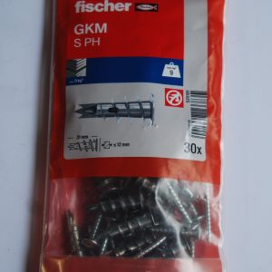 30 Chevilles autoforeuses en métal GKM-S avec vis 4,5 x 35mm. Ref; 520181 FISCHER