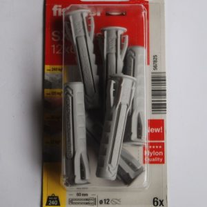 6 Chevilles à expansion en nylon SX plus 12 x 60 FISCHER ref. 567825