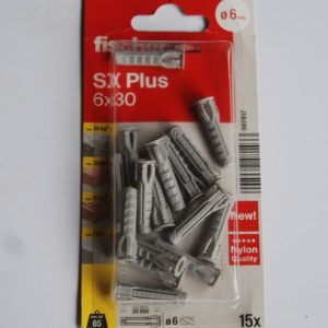 15 Chevilles à expansion en nylon SX plus 6 x 30 FISCHER ref. 567817