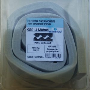 Closoir d'étanchéité. Joint obturateur d'onde L. 4m. Réf: 620620 ETANCO