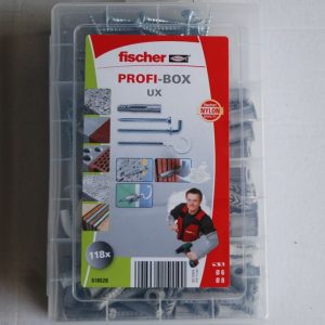 Profi-Box 75 Chevilles UX D.6 et 8mm. avec 43 vis et crochet FISCHER ref. 518526